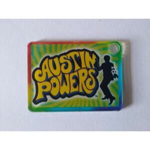 Austin Powers Pinball Keychain Original Plastic Promo Game Collectible Groovy